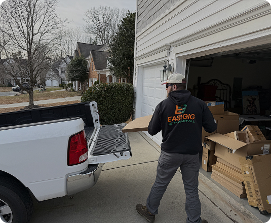 Cardboard junk removal, responsible recycle junk removal