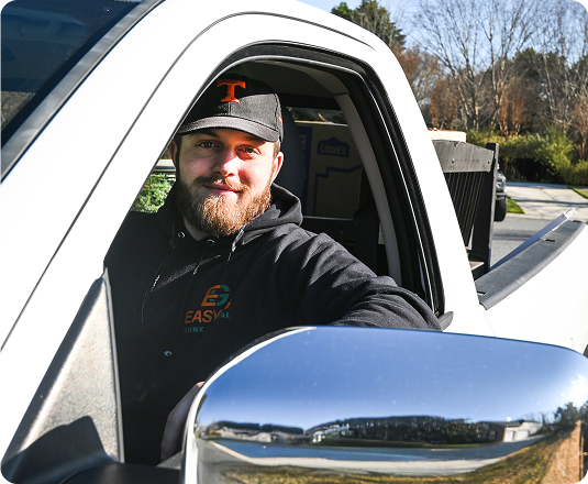 EasyGig's local Hauler picking up junk removal in Charlotte, NC.
