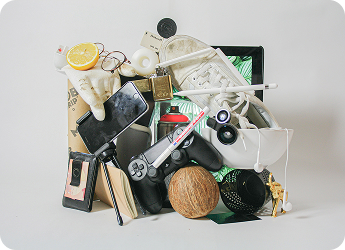 Pile of general junk ready for junk removal pickup by EasyGig