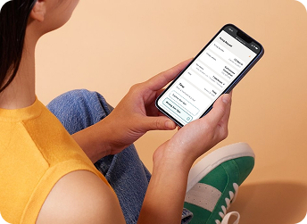 A woman using EasyGig's online booking process for same-day, fast, and simple junk removal.